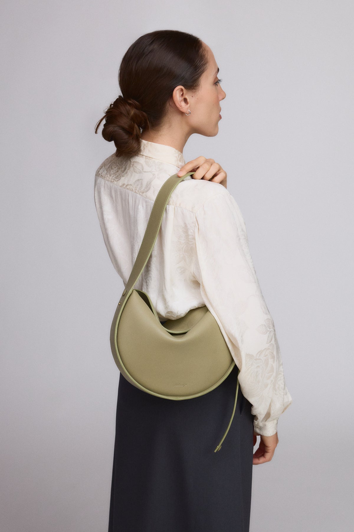 ALMA BORSA A SPALLA SALVIA