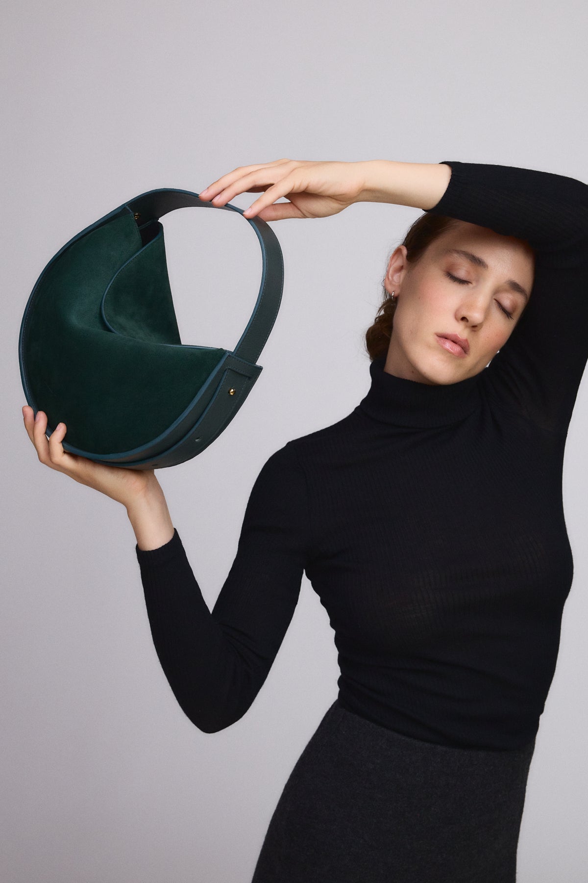 ALMA BORSA A SPALLA PINO SUEDE