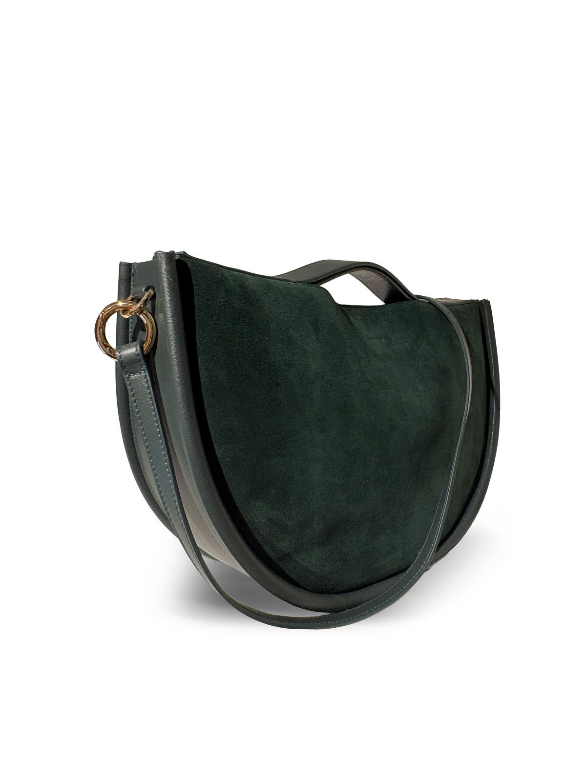 LIA SUEDE HANDBAG CUOIO