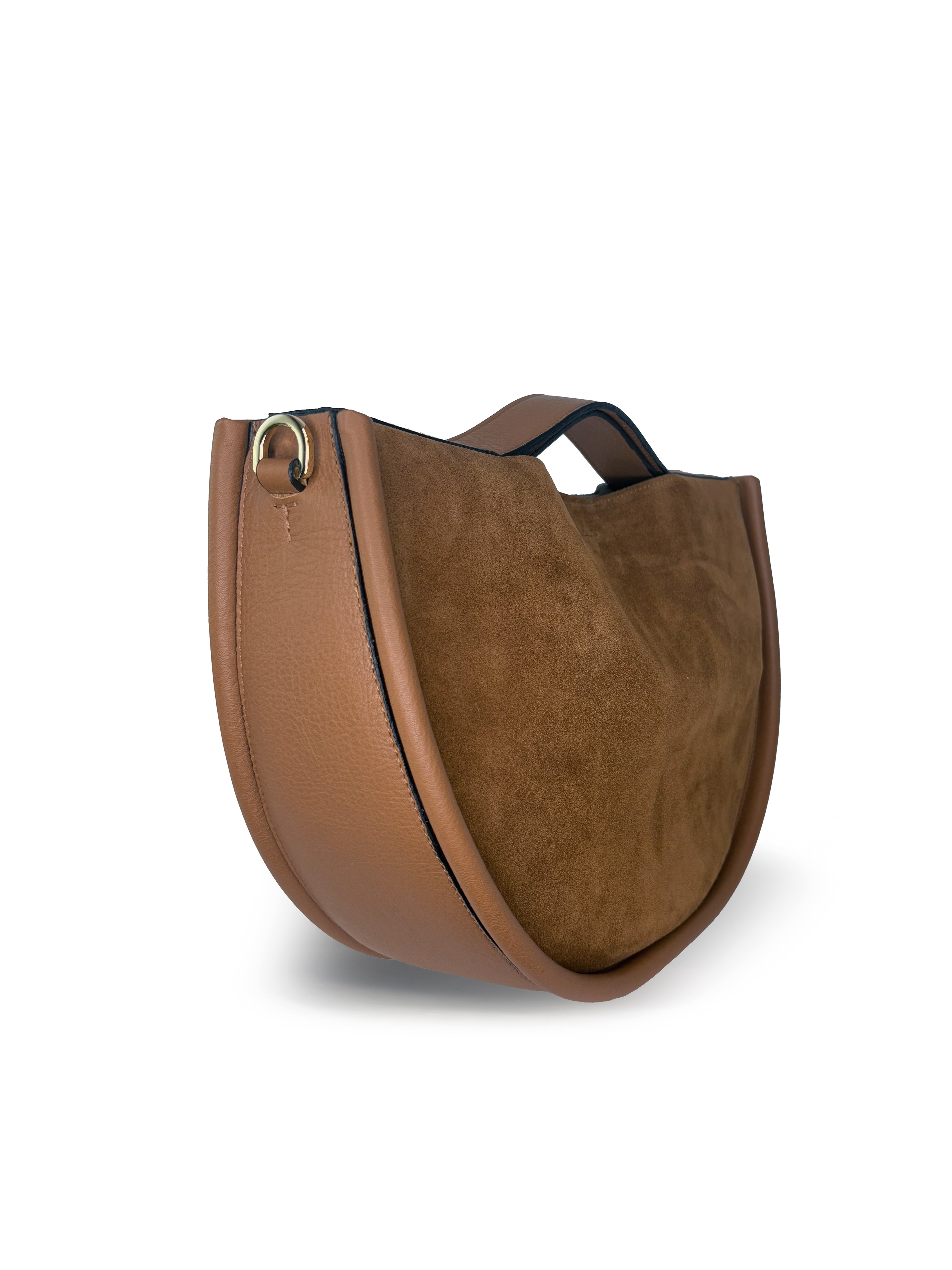 LIA BORSA A MANO IN CAMOSCIO CUOIO