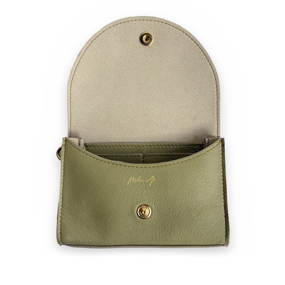 Mini Pouch bicolor Salvia-Khaki