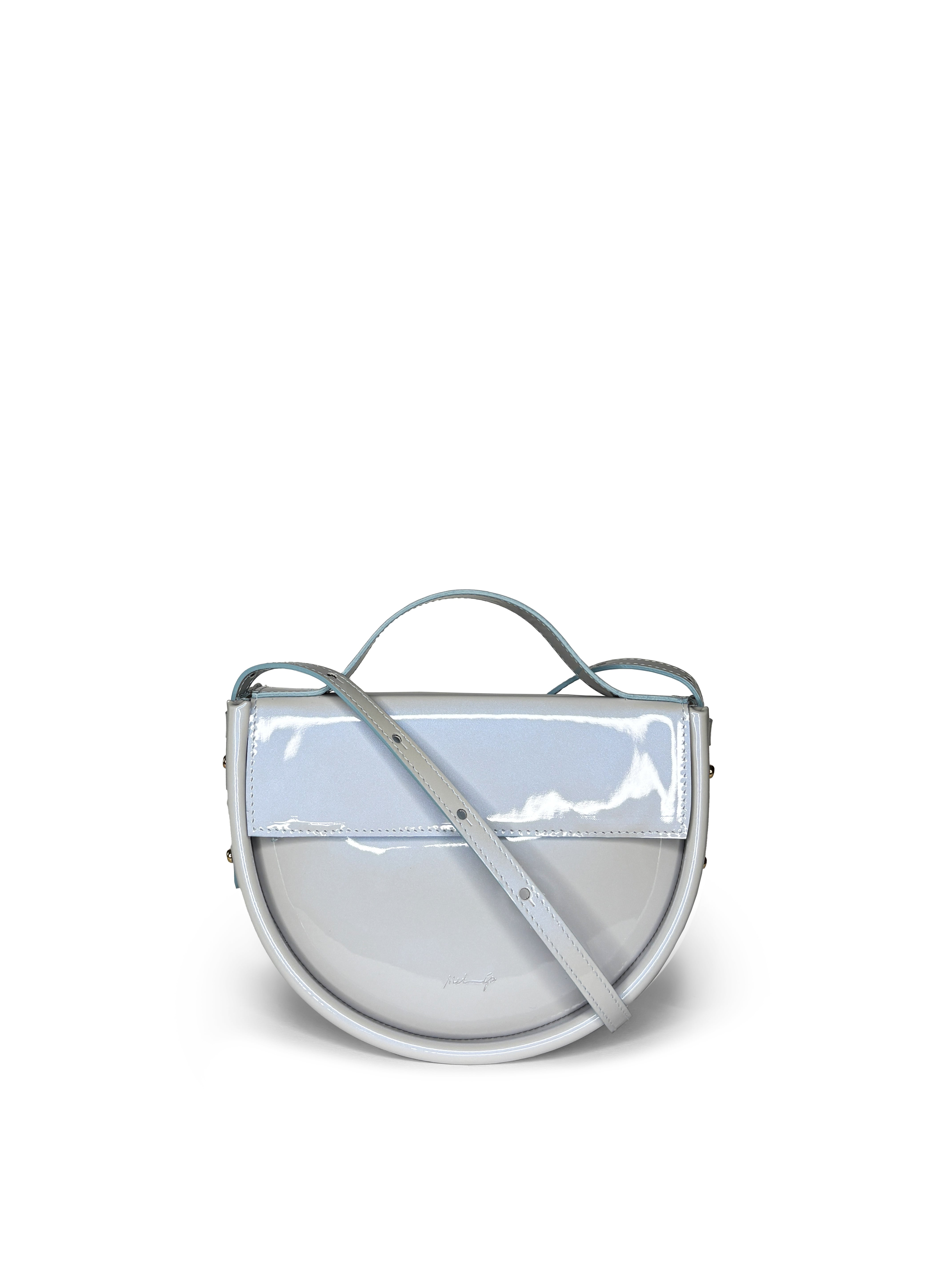 NINA BORSA A TRACOLLA VERNICE CANGIANTE