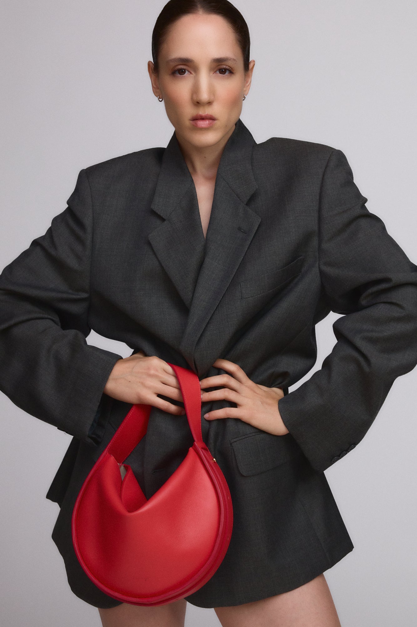 ALMA BORSA A SPALLA ROSSO