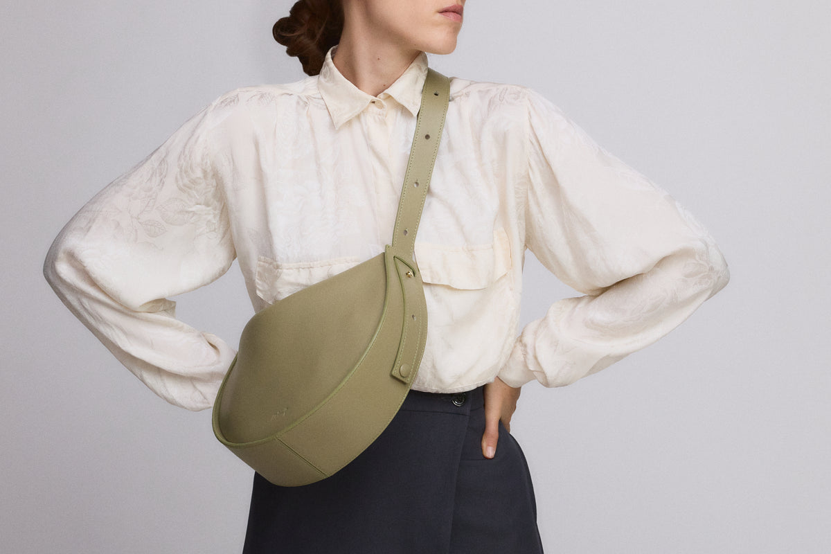 ALMA BORSA A SPALLA SALVIA