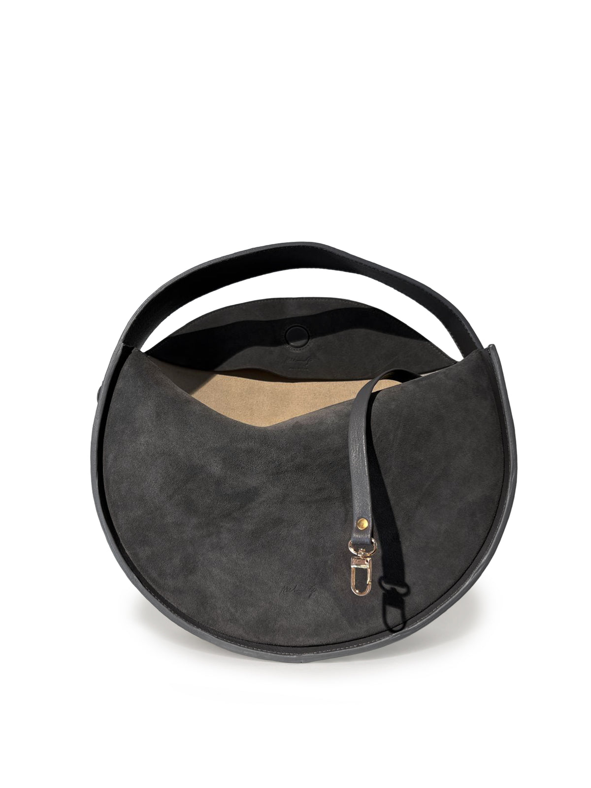 ALMA BORSA A SPALLA GRIGIO SUEDE