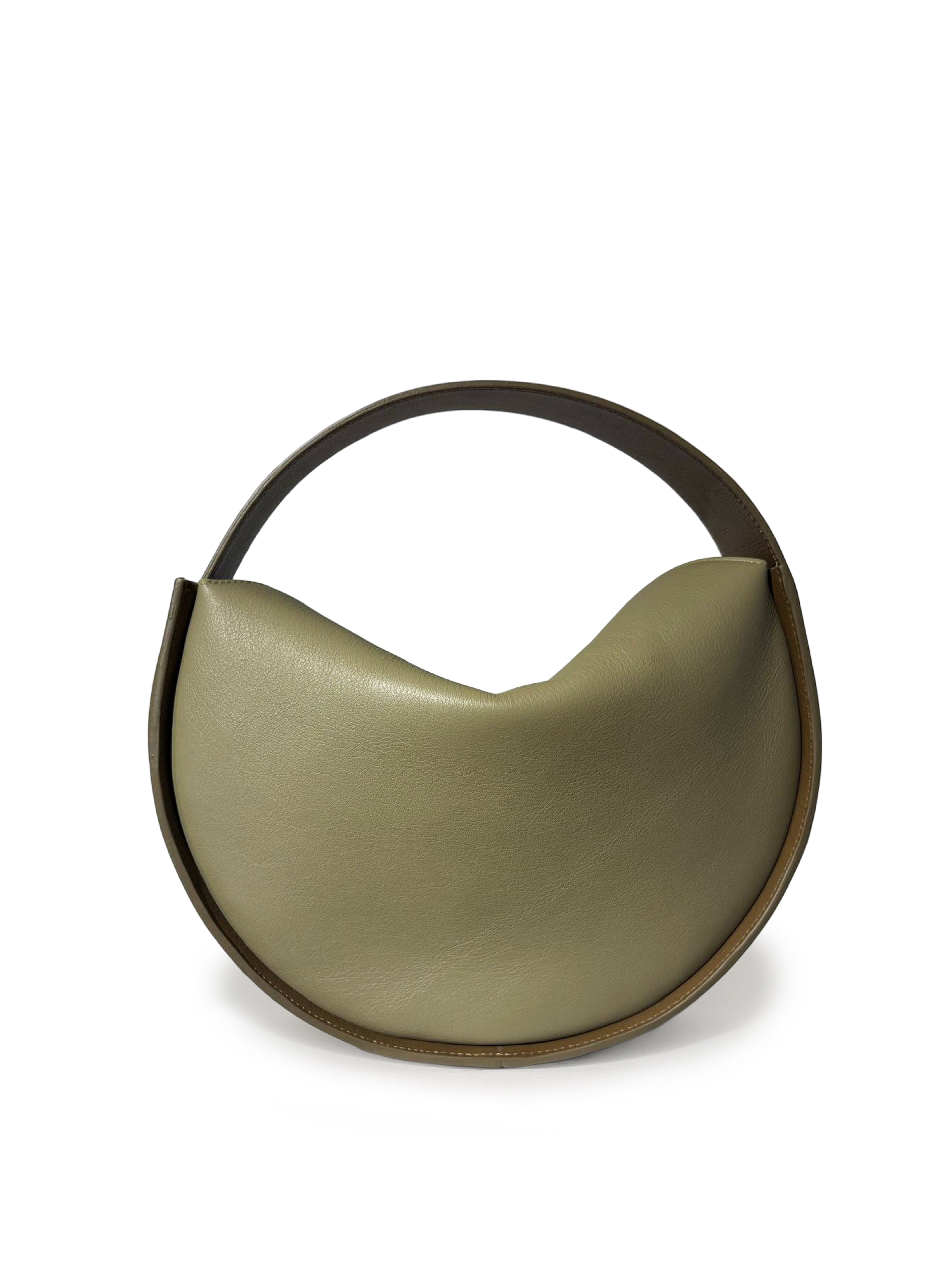 ALMA BORSA A SPALLA BICOLOR SALVIA-KHAKI