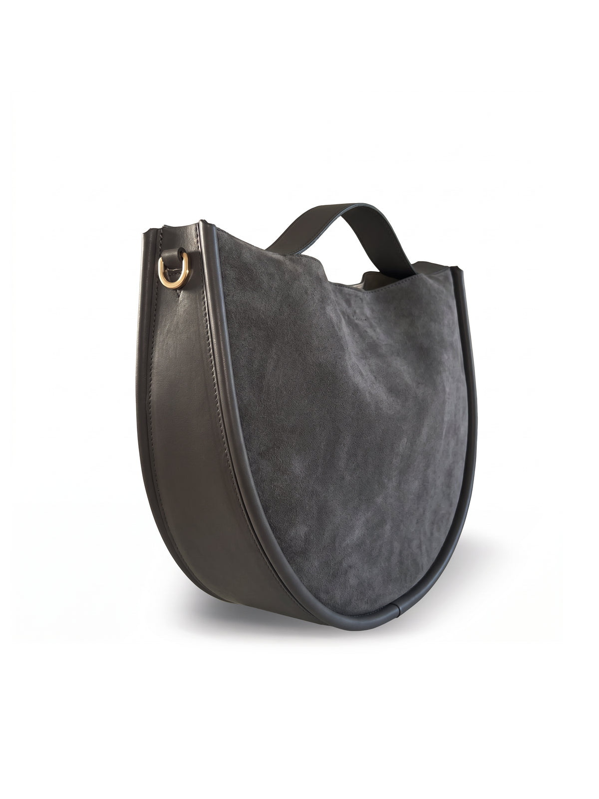 EGLE BORSA A MANO IN CAMOSCIO GRIGIO