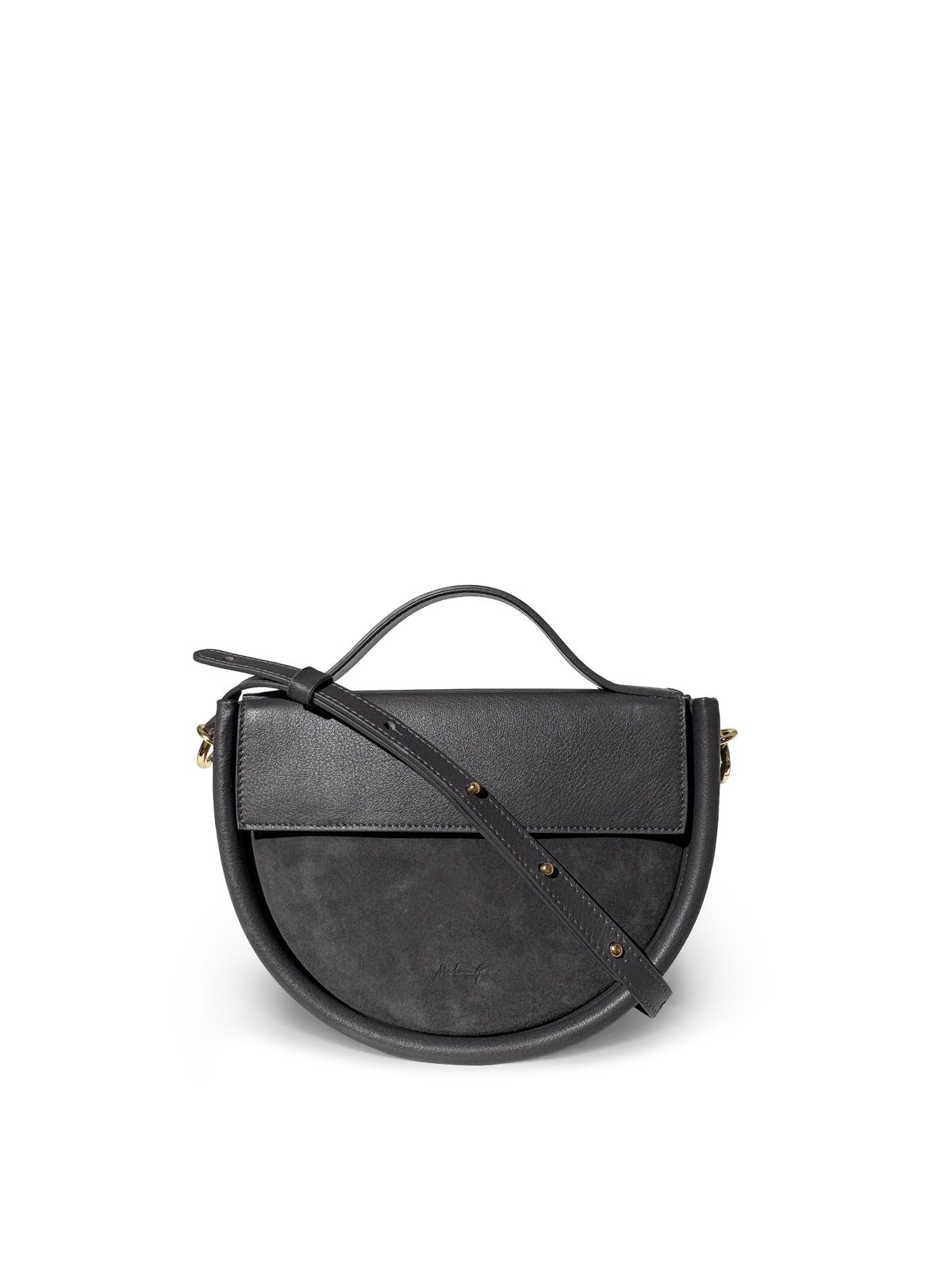 NINA BORSA A TRACOLLA GRIGIO SUEDE
